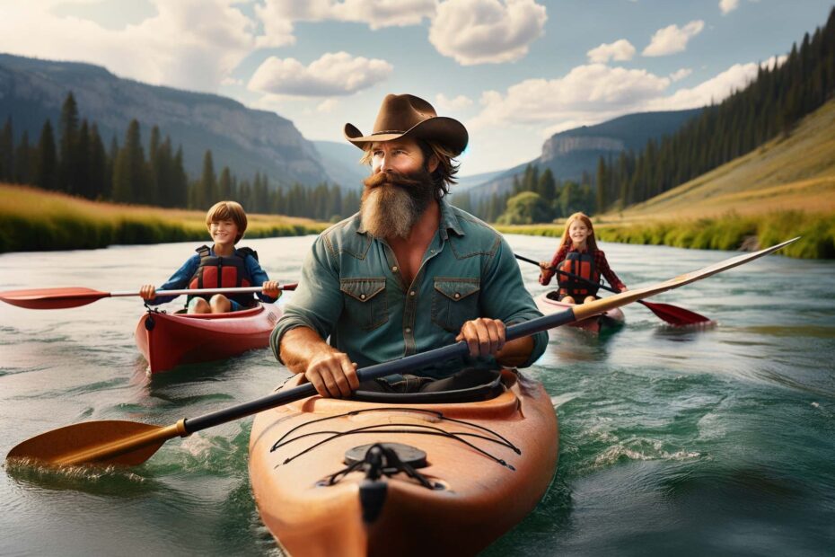 Kayaking the Gallatin River from Digging Deeper Blog in Gallatin Gateway Gravel Pit, Montana.